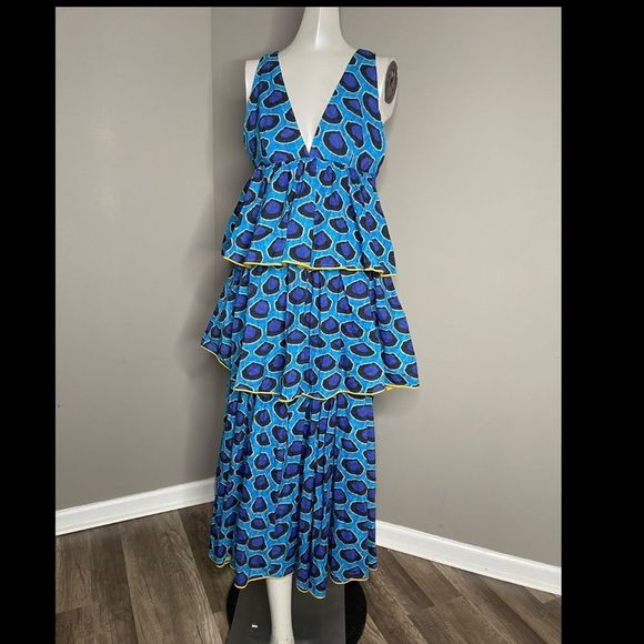 RHODE
Leela Sleeveless Print Tiered Dress - Picture 5 of 9